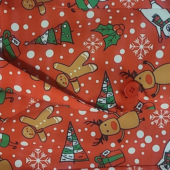 You Look Ugly Today Red Christmas Blazer Jacket W/Tie - Size Large NEW WITH TAGS - Picture 7 of 16